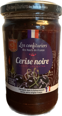 Confiture Extra Artisanale CERISE NOIRE 320g