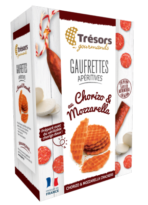 Gaufrettes Apéritives Pur Beurre CHORIZO DOUX ET MOZARELLA 60g