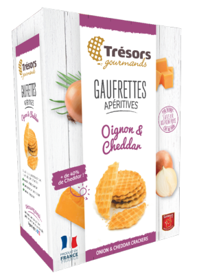 Gaufrettes Apéritives Pur Beurre OIGNON & CHEDDAR 60g